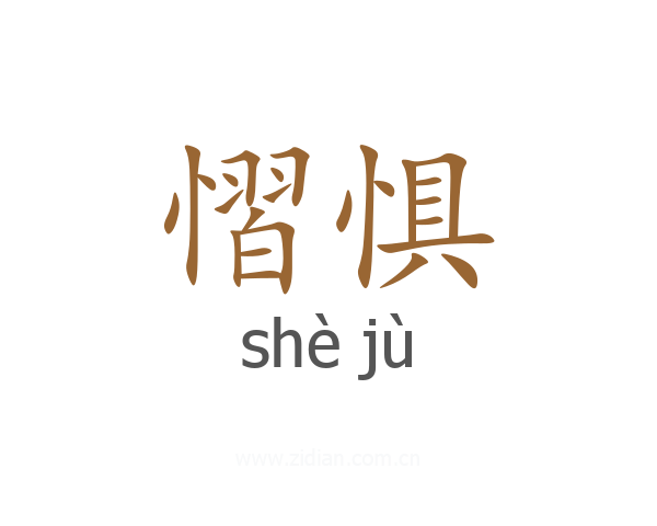 慴惧