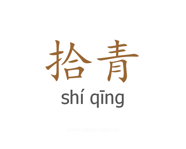 拾青