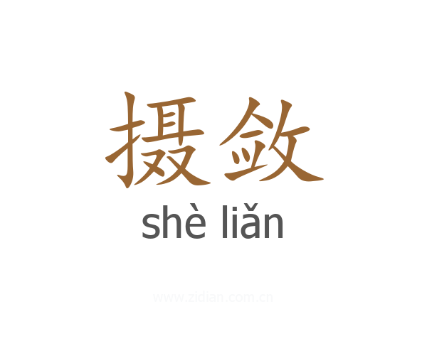摄敛