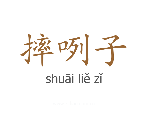 摔咧子