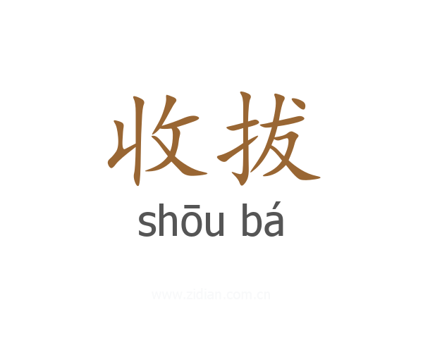 收拔