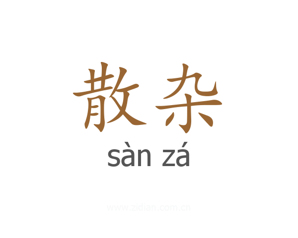 散杂