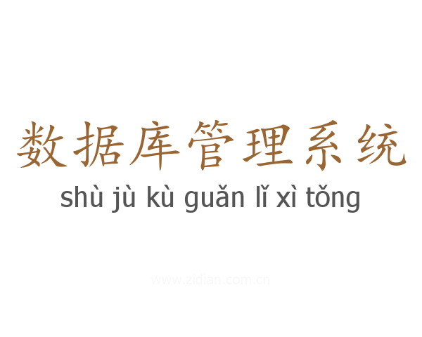 数据库管理系统
