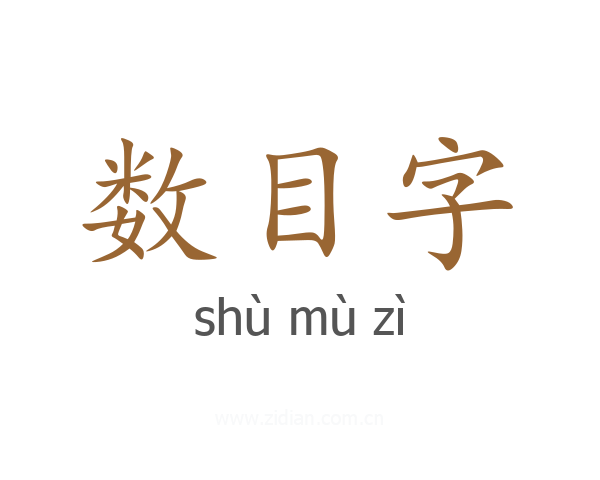 数目字
