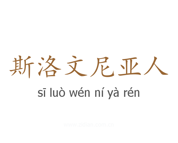 斯洛文尼亚人