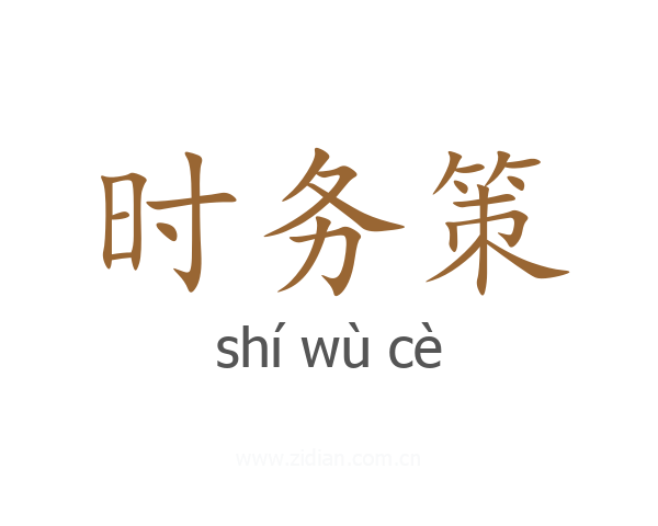 时务策
