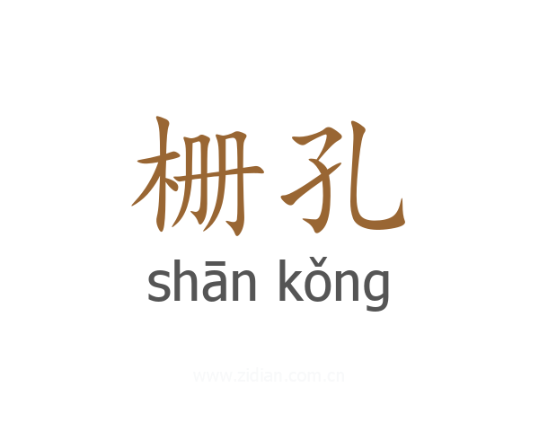 栅孔