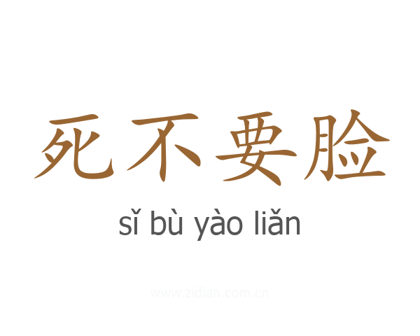 死不要脸