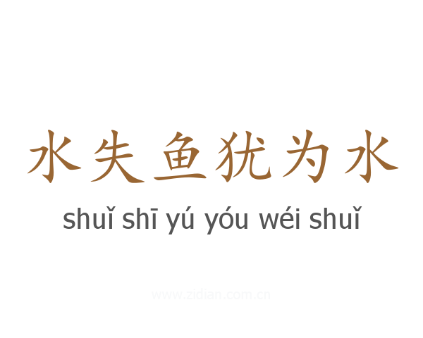 水失鱼犹为水