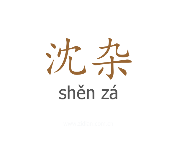 沈杂