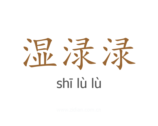 湿渌渌