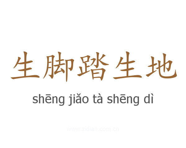 生脚踏生地