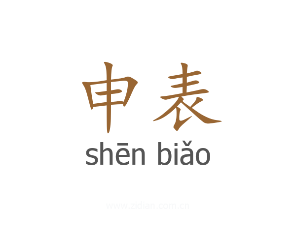 申表