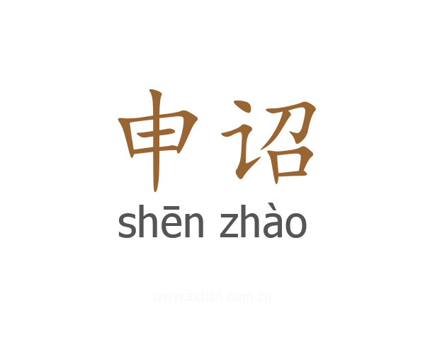 申诏