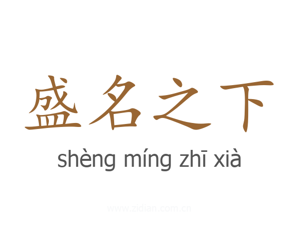 盛名之下