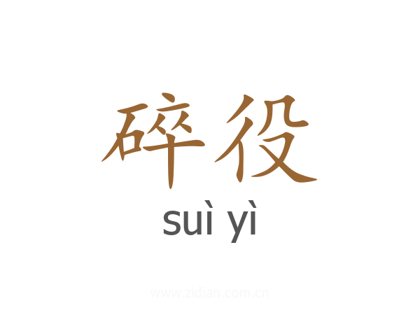 碎役