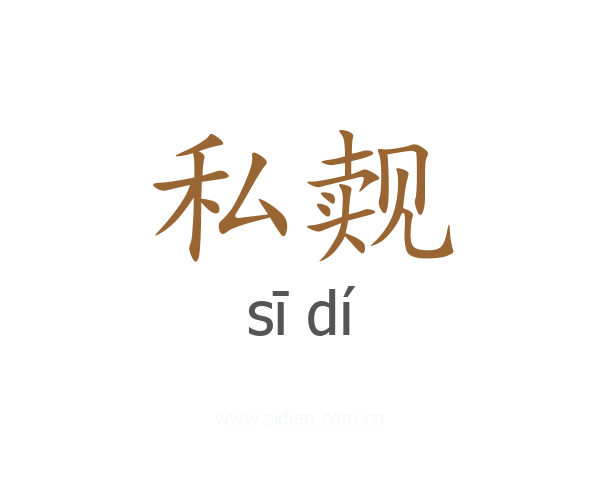 私觌