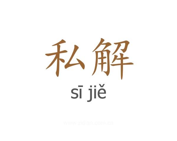 私解