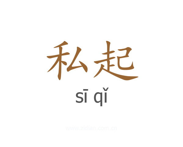 私起