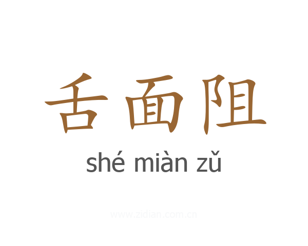 舌面阻