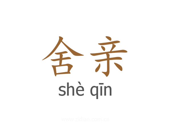 舍亲