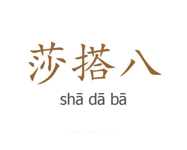 莎搭八