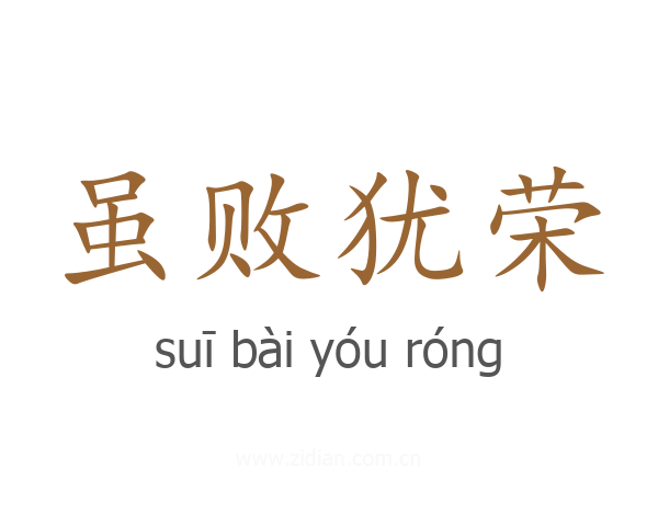 虽败犹荣