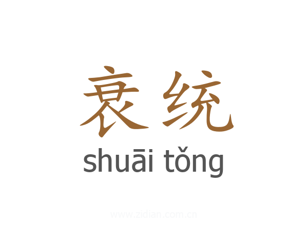 衰统
