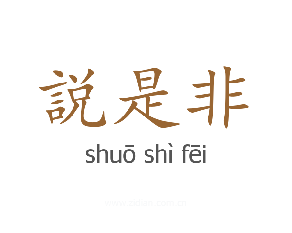 説是非