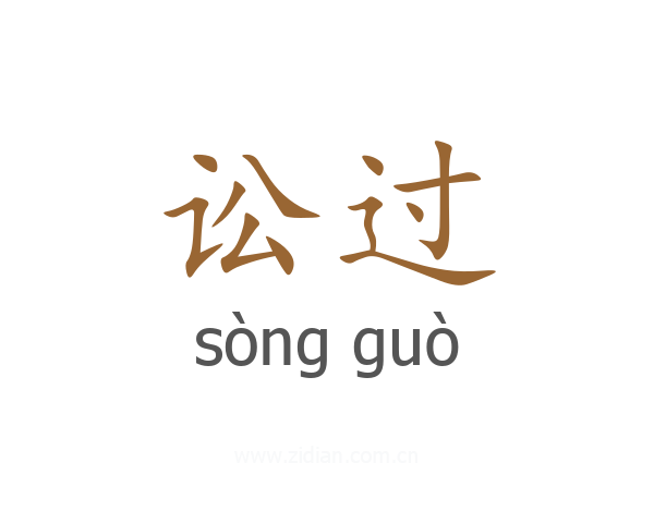 讼过