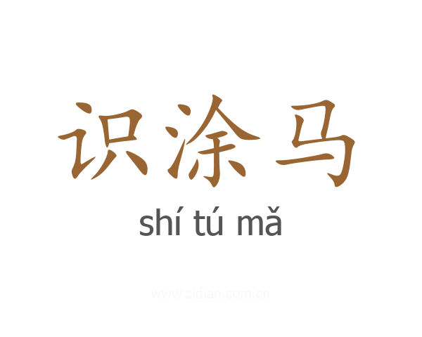 识涂马