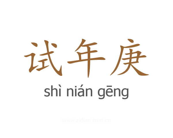 试年庚