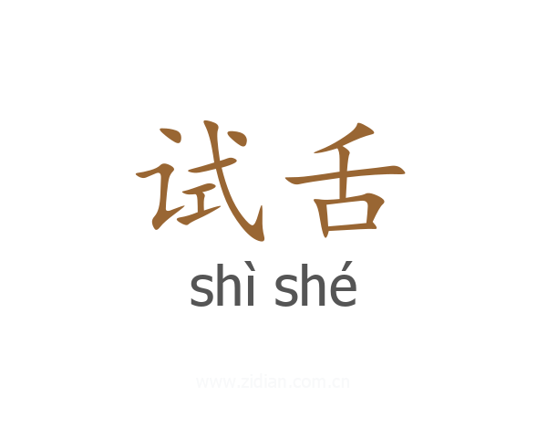 试舌