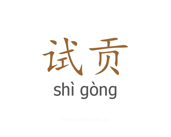 试贡