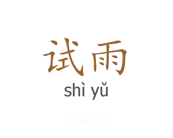 试雨