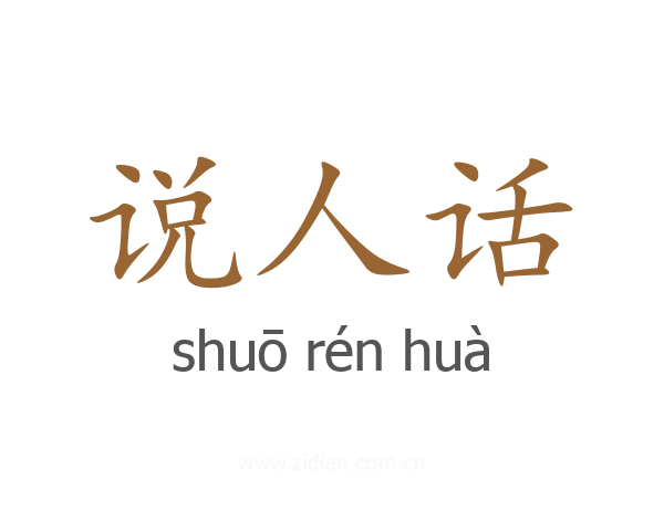 说人话