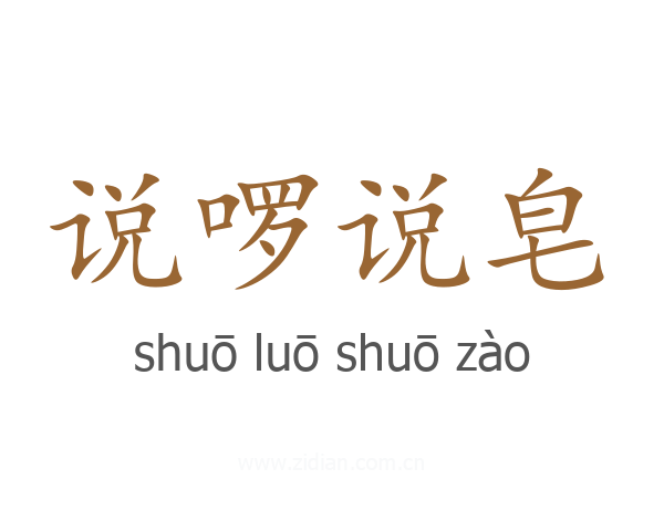 说啰说皂