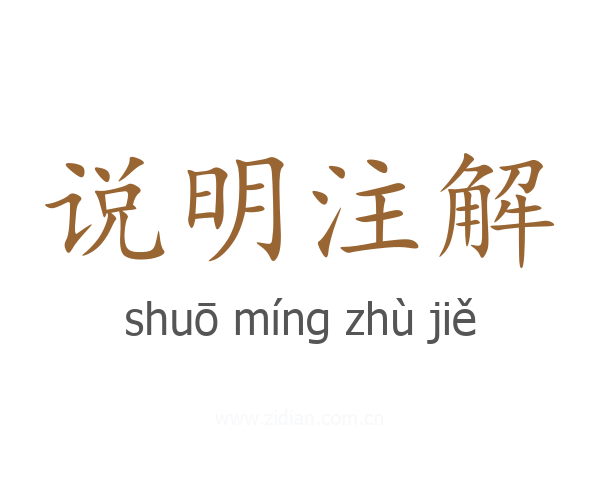 说明注解