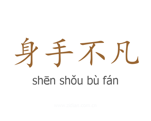 身手不凡