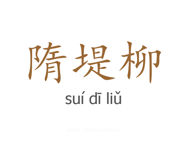 隋堤柳