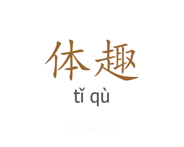 体趣