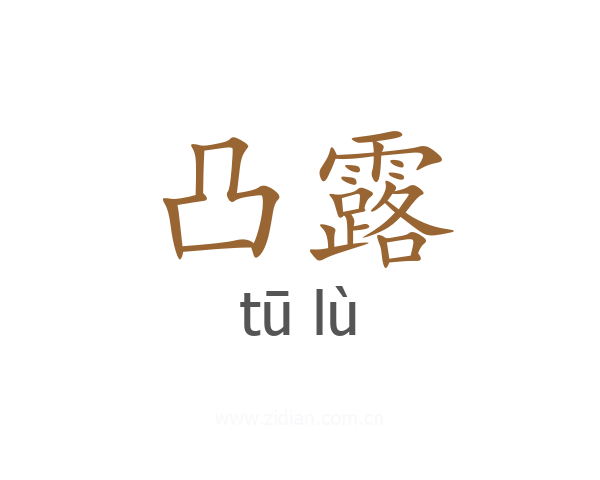 凸露
