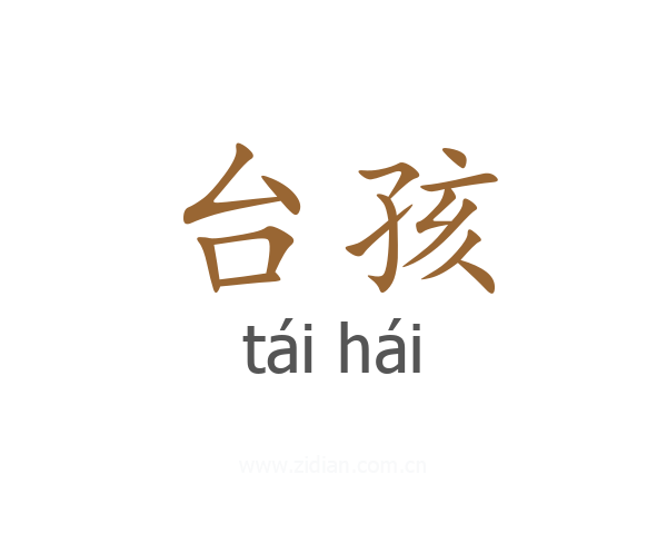 台孩