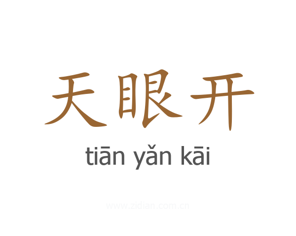 天眼开