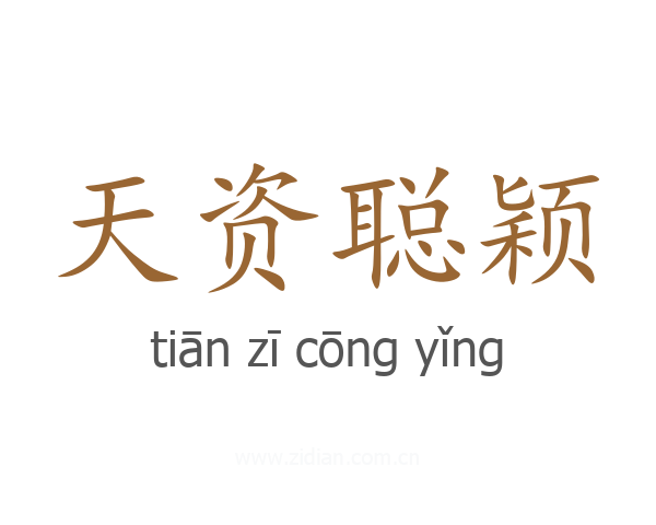 天资聪颖