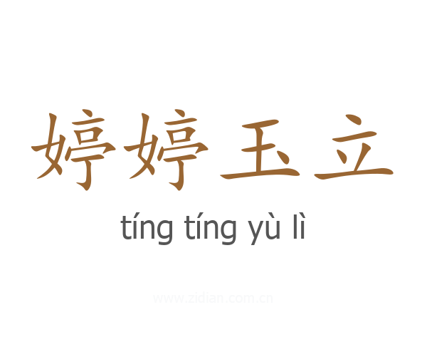 婷婷玉立