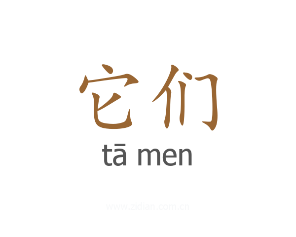 它们
