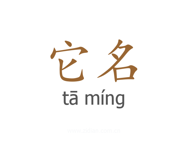 它名