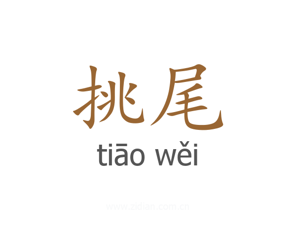 挑尾