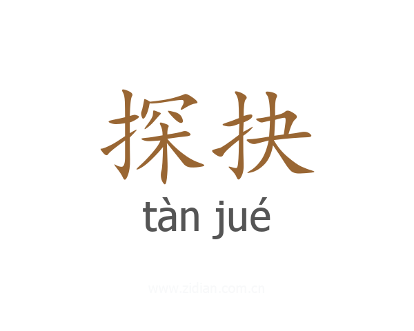 探抉